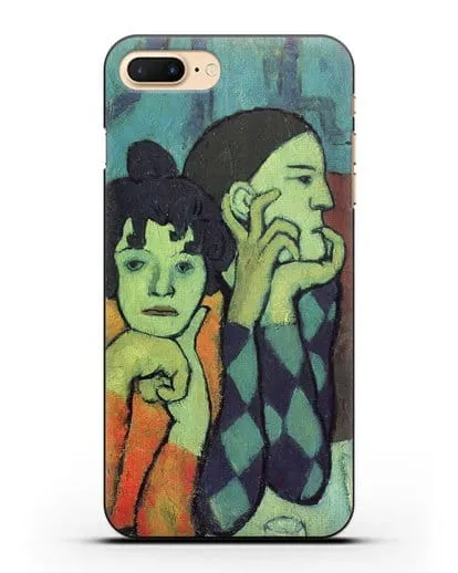 Чехол Два акробата. Арлекин и его подруга (Пикассо Пабло) силиконовый для iPhone 7 Plus
