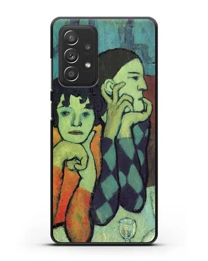 Чехол Два акробата. Арлекин и его подруга (Пикассо Пабло) силиконовый для Samsung Galaxy A53