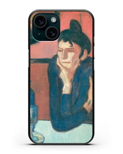 Чехол Любительница абсента (Пикассо Пабло) силиконовый для iPhone 15