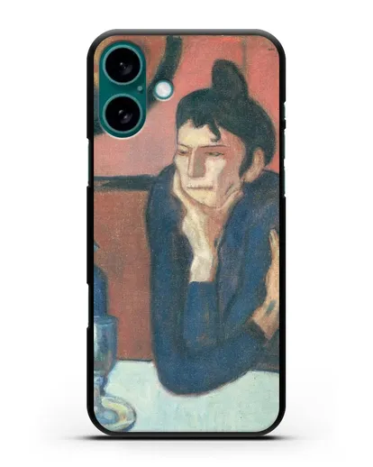 Чехол Любительница абсента (Пикассо Пабло) силиконовый для iPhone 16 Plus