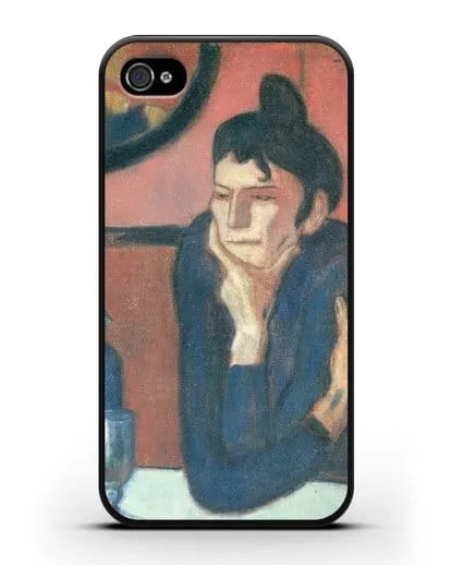 Чехол Любительница абсента (Пикассо Пабло) силиконовый для iPhone 4/4s