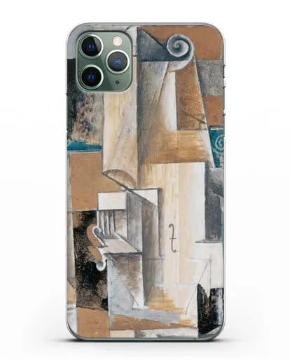 Чехол Гитара и скрипка (Пикассо Пабло) силиконовый для iPhone 11 Pro