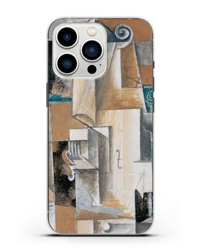 Чехол Гитара и скрипка (Пикассо Пабло) силиконовый для iPhone 13 Pro
