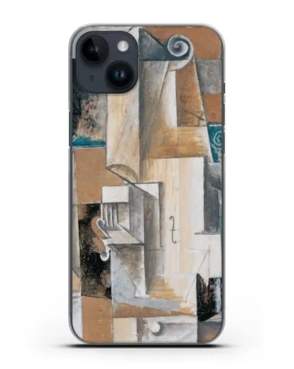 Чехол Гитара и скрипка (Пикассо Пабло) силиконовый для iPhone 14 Plus