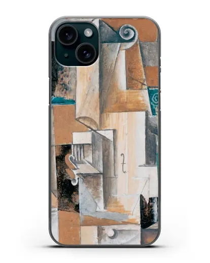 Чехол Гитара и скрипка (Пикассо Пабло) силиконовый для iPhone 15 Plus