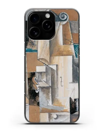 Чехол Гитара и скрипка (Пикассо Пабло) силиконовый для iPhone 16 Pro Max