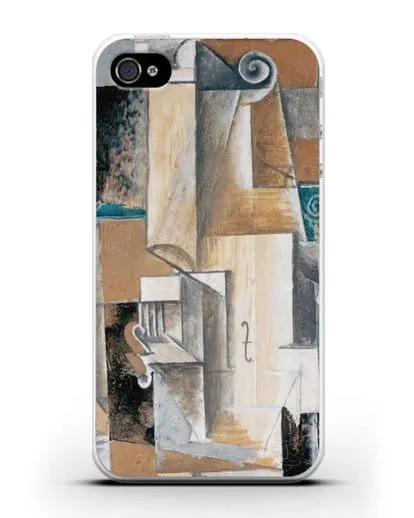 Чехол Гитара и скрипка (Пикассо Пабло) силиконовый для iPhone 4/4s