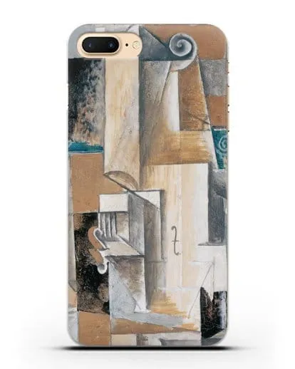 Чехол Гитара и скрипка (Пикассо Пабло) силиконовый для iPhone 7 Plus