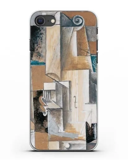 Чехол Гитара и скрипка (Пикассо Пабло) силиконовый для iPhone SE 2020