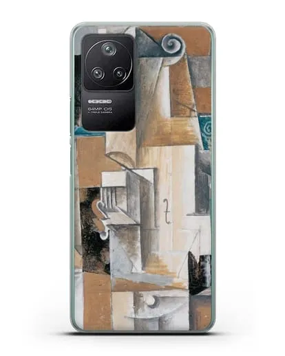 Чехол Гитара и скрипка (Пикассо Пабло) силиконовый для Xiaomi Poco F4