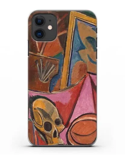 Чехол Композиция с черепом (Пикассо Пабло) силиконовый для iPhone 11