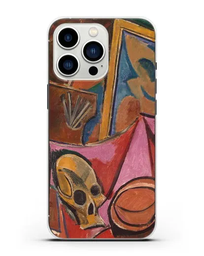 Чехол Композиция с черепом (Пикассо Пабло) силиконовый для iPhone 13 Pro