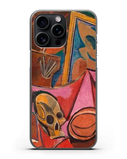 Чехол Композиция с черепом (Пикассо Пабло) силиконовый для iPhone 15 Pro Max