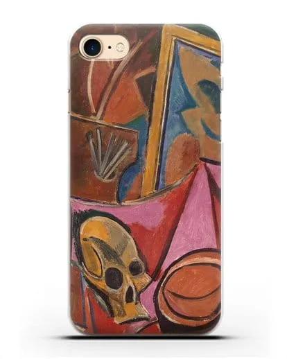 Чехол Композиция с черепом (Пикассо Пабло) силиконовый для iPhone 8
