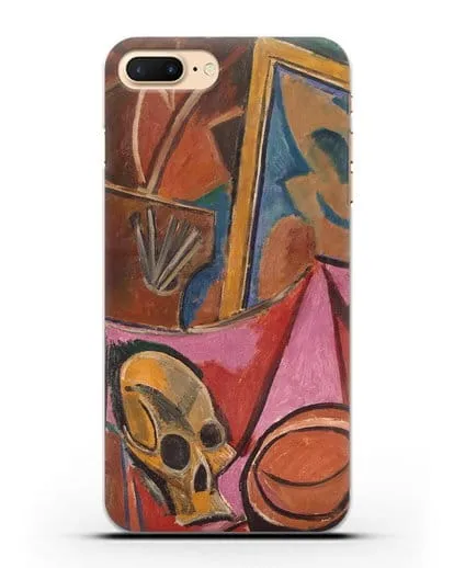Чехол Композиция с черепом (Пикассо Пабло) силиконовый для iPhone 7 Plus