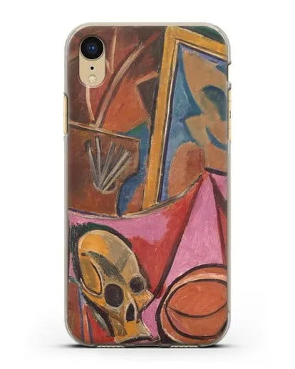 Чехол Композиция с черепом (Пикассо Пабло) силиконовый для iPhone XR