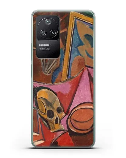 Чехол Композиция с черепом (Пикассо Пабло) силиконовый для Xiaomi Poco F4