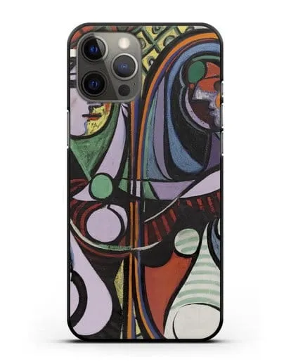 Чехол Девушка перед зеркалом (Пикассо Пабло) силиконовый для iPhone 12 Pro Max