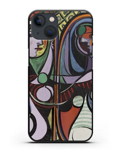 Чехол Девушка перед зеркалом (Пикассо Пабло) силиконовый для iPhone 13
