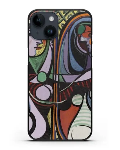 Чехол Девушка перед зеркалом (Пикассо Пабло) силиконовый для iPhone 14