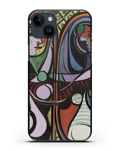 Чехол Девушка перед зеркалом (Пикассо Пабло) силиконовый для iPhone 14 Plus