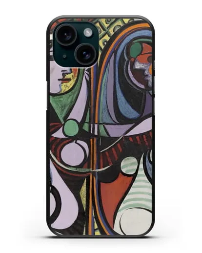 Чехол Девушка перед зеркалом (Пикассо Пабло) силиконовый для iPhone 15