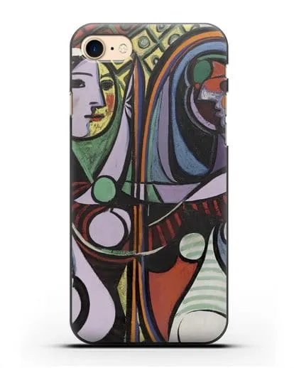 Чехол Девушка перед зеркалом (Пикассо Пабло) силиконовый для iPhone 8