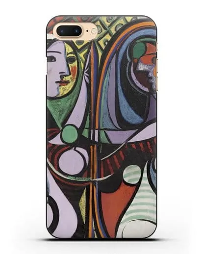 Чехол Девушка перед зеркалом (Пикассо Пабло) силиконовый для iPhone 7 Plus