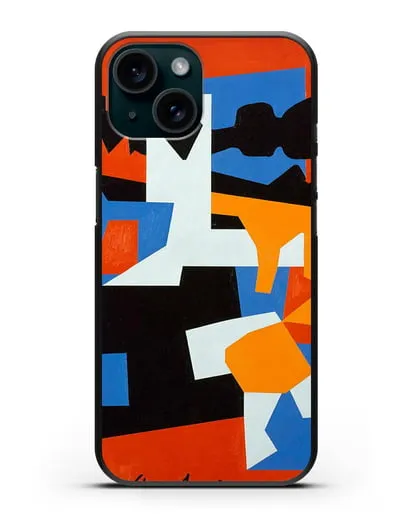 Чехол Колониальный кубизм (Дэвис Стюарт) силиконовый для iPhone 15