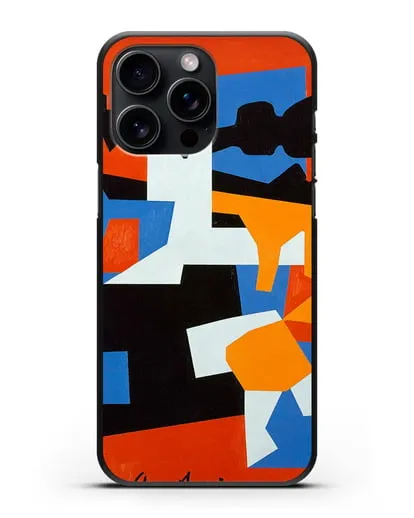 Чехол Колониальный кубизм (Дэвис Стюарт) силиконовый для iPhone 15 Pro Max