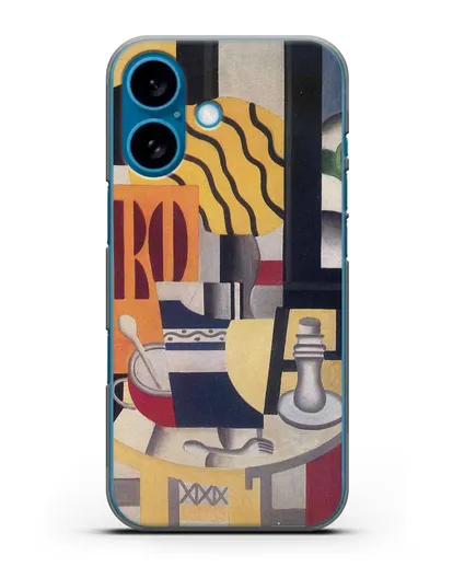 Чехол Натюрморт со свечой (Леже Фернан) силиконовый для iPhone 16