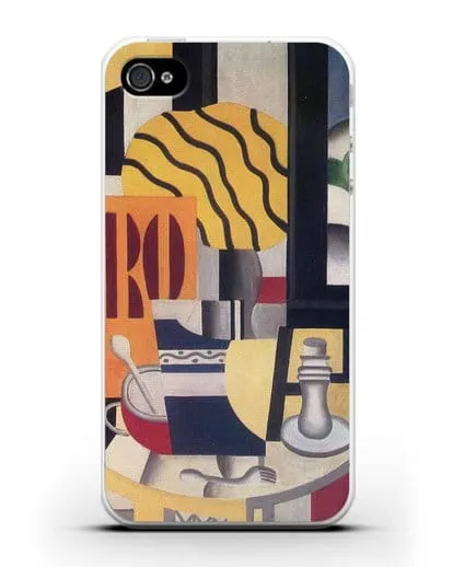 Чехол Натюрморт со свечой (Леже Фернан) силиконовый для iPhone 4/4s