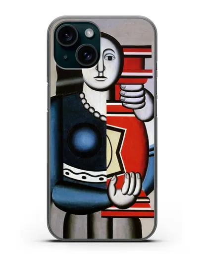 Чехол Этюд для городского центра (Леже Фернан) силиконовый для iPhone 15