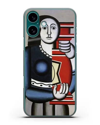 Чехол Этюд для городского центра (Леже Фернан) силиконовый для iPhone 16 Plus