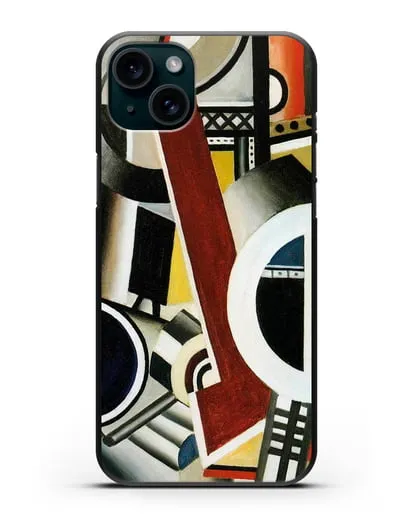 Чехол Машинный элемент 1-е состояние (Леже Фернан) силиконовый для iPhone 15 Plus