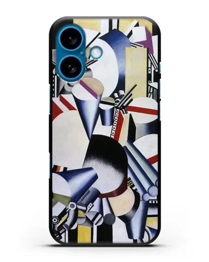 Чехол Механические композиции (Леже Фернан) силиконовый для iPhone 16