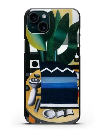 Чехол Натюрморт (Леже Фернан) силиконовый для iPhone 15 Plus