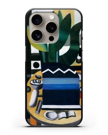 Чехол Натюрморт (Леже Фернан) силиконовый для iPhone 15 Pro