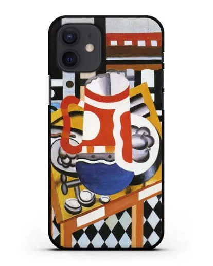 Чехол Натюрморт в финальном состоянии кружки (Леже Фернан) силиконовый для iPhone 12