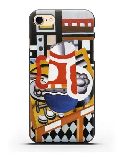 Чехол Натюрморт в финальном состоянии кружки (Леже Фернан) силиконовый для iPhone 8