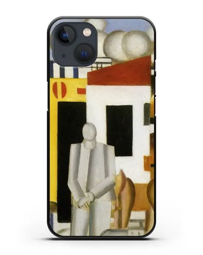 Чехол Анимированный пейзаж 1-й этюд (Леже Фернан) силиконовый для iPhone 13