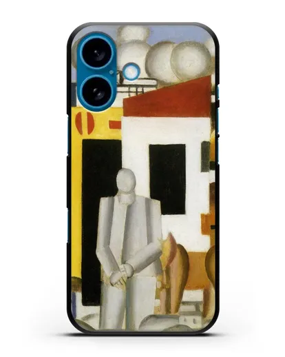 Чехол Анимированный пейзаж 1-й этюд (Леже Фернан) силиконовый для iPhone 16