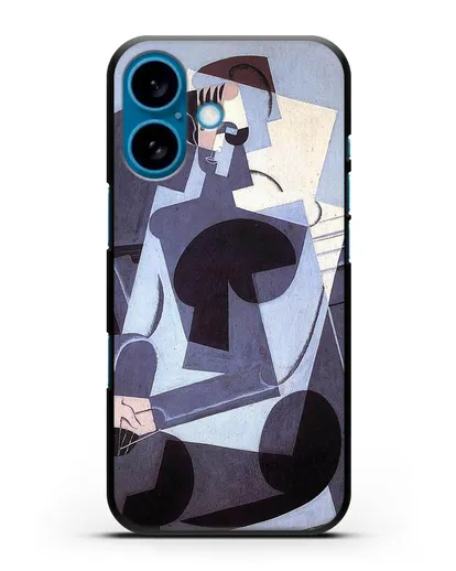 Чехол Портрет мадам Жозетт Грис (Грис Хуан) силиконовый для iPhone 16