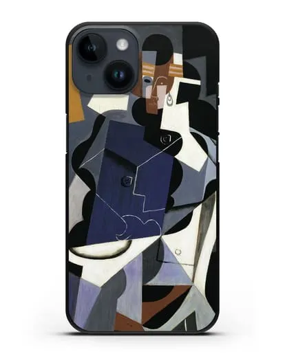 Чехол Сидящая женщина (Грис Хуан) силиконовый для iPhone 14