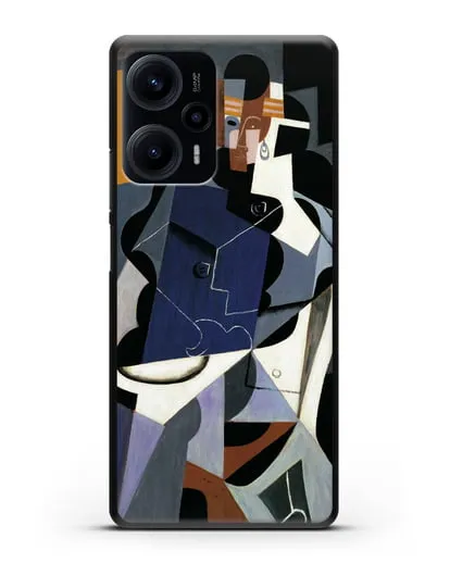 Чехол Сидящая женщина (Грис Хуан) силиконовый для Xiaomi Poco F5