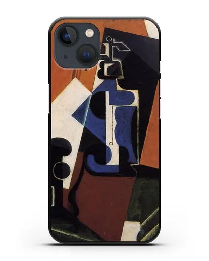 Чехол Бутылка Зельцера и стакан (Грис Хуан) силиконовый для iPhone 13