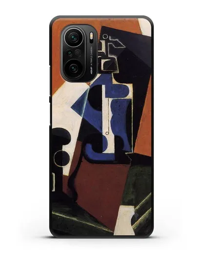 Чехол Бутылка Зельцера и стакан (Грис Хуан) силиконовый для Xiaomi Poco F3