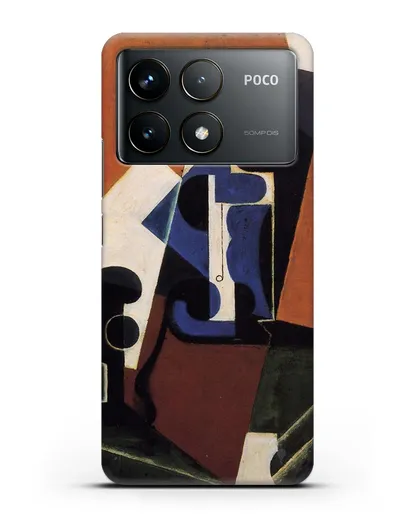 Чехол Бутылка Зельцера и стакан (Грис Хуан) силиконовый для Xiaomi Poco F6 Pro