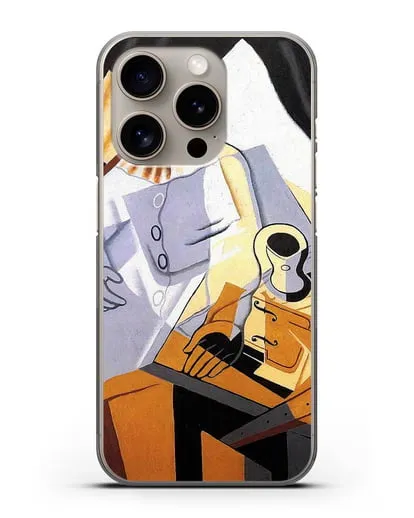 Чехол Пьеро (Грис Хуан) силиконовый для iPhone 15 Pro