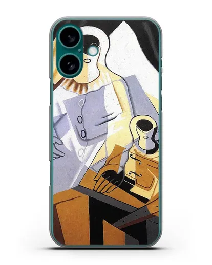 Чехол Пьеро (Грис Хуан) силиконовый для iPhone 16 Plus